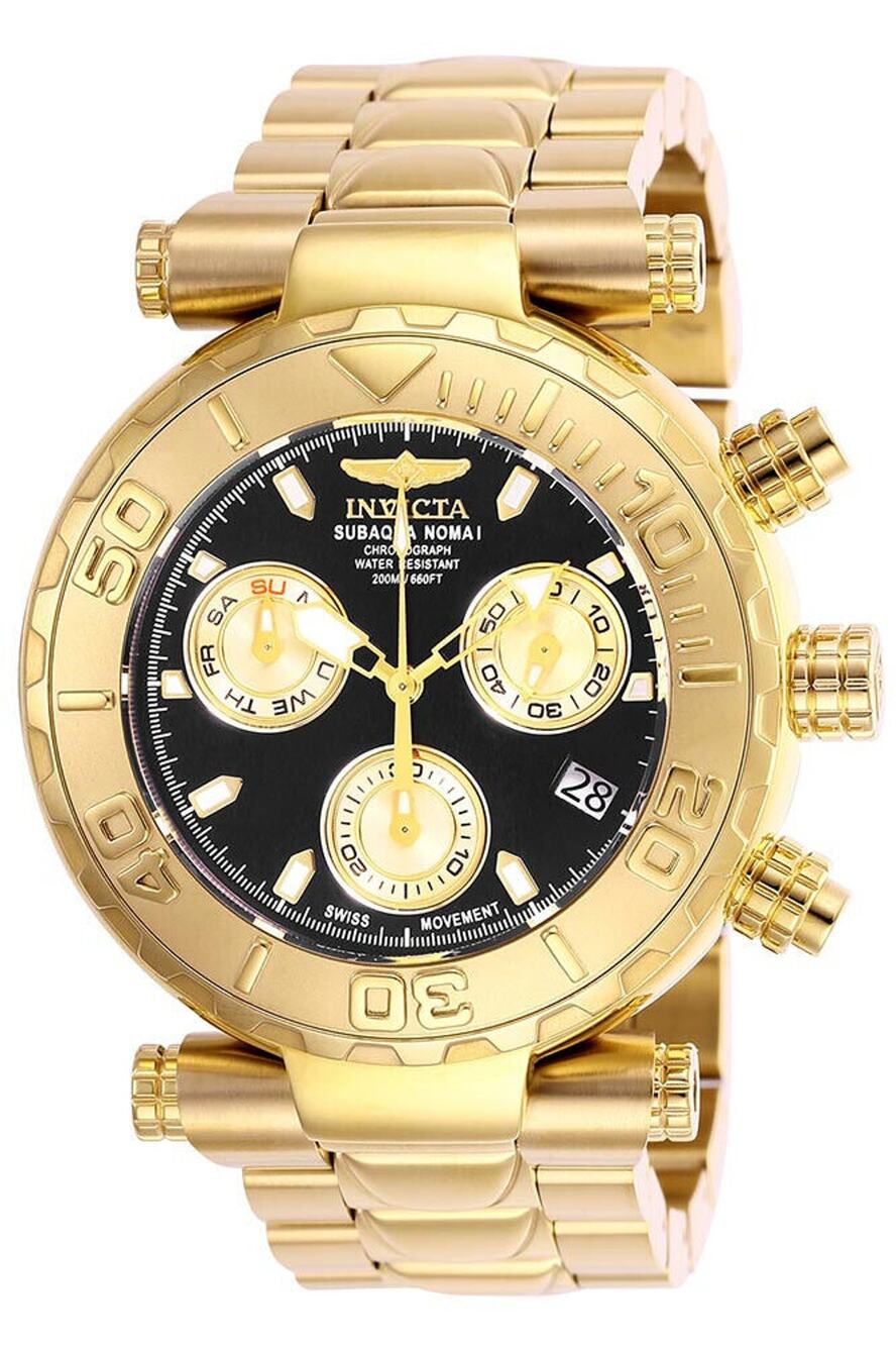 Invicta Subaqua Swiss Ronda Z60 Caliber 47mm Gold Bezel mens watch